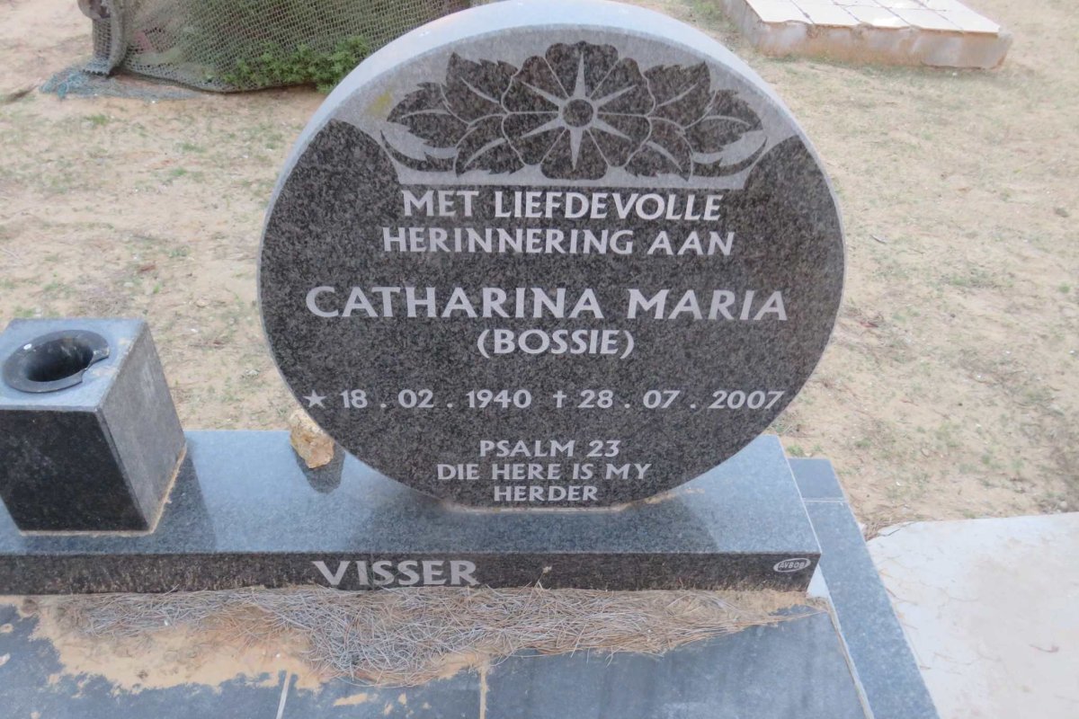 VISSER Catharina Maria 1940-2007