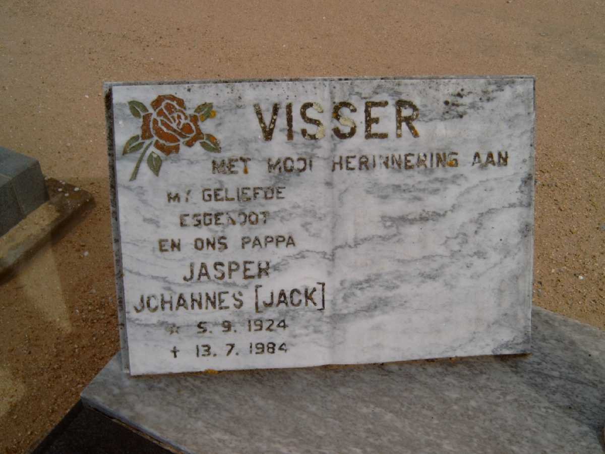 VISSER Jasper Johannes 1924-1984