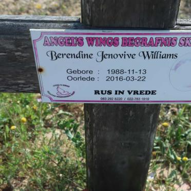WILLIAMS Berendine Jenovive 1988-2016