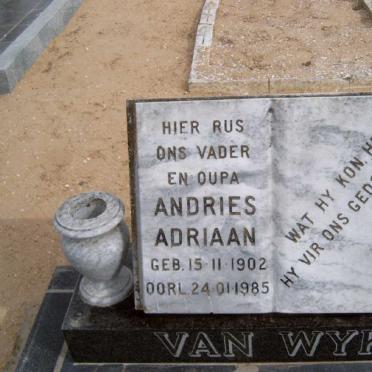 WYK Andries Adriaan, van 1902-1985