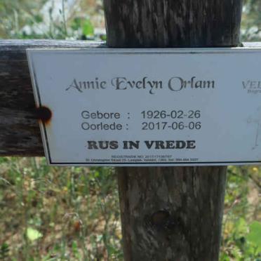 ORLAM Annie Evelyn 1926-2017