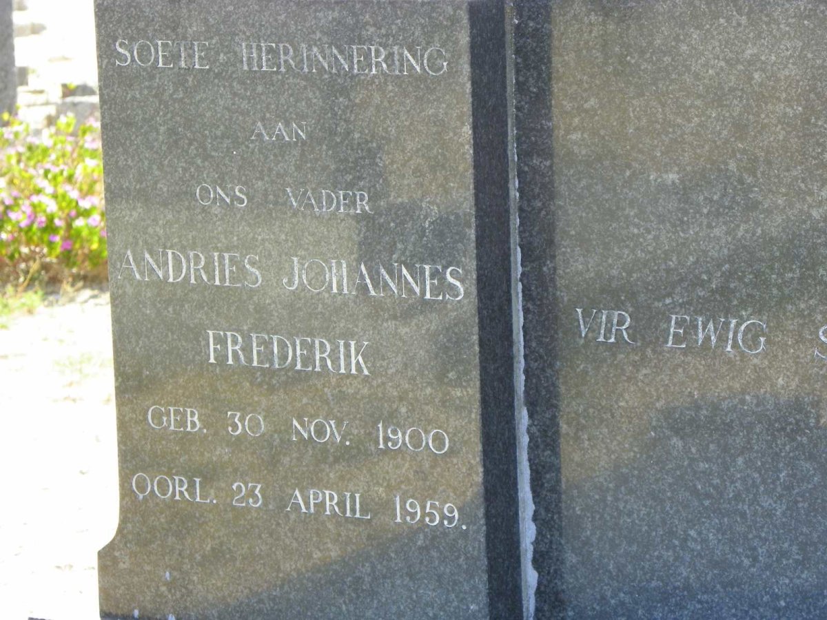 EIGELAAR Andries Johannes Frederik 1900-1959