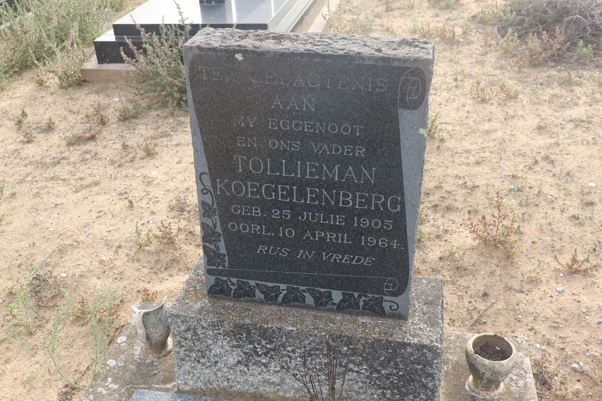KOEGELENBERG Tollieman 1905-1964