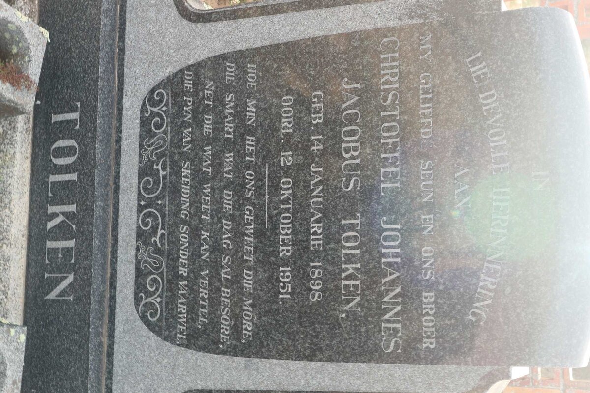 TOLKEN Christoffel Johannes Jacobus 1898-1951