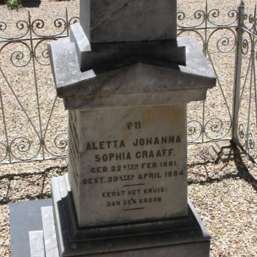GRAAFF Aletta Johanna Sophia 1861-1884
