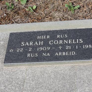 CORNELIS Sarah 1909-1982