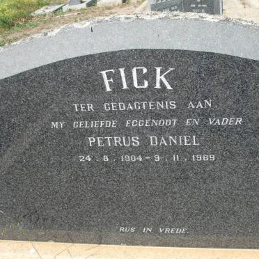 FICK Petrus Daniel 1904-1969