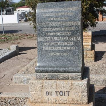 TOIT Johannes Viljoen, du 1873-1943 &amp; Johanna Margaretha LINGENFELDER 1887-1959