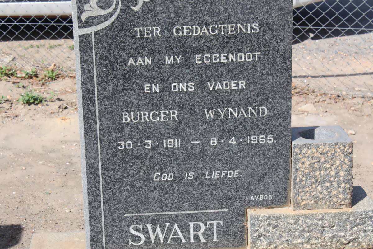 SWART Burger Wyand 1911-1965