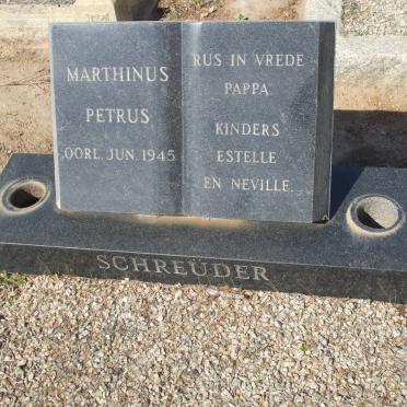 SCHREUDER Marthinus Petrus -1945