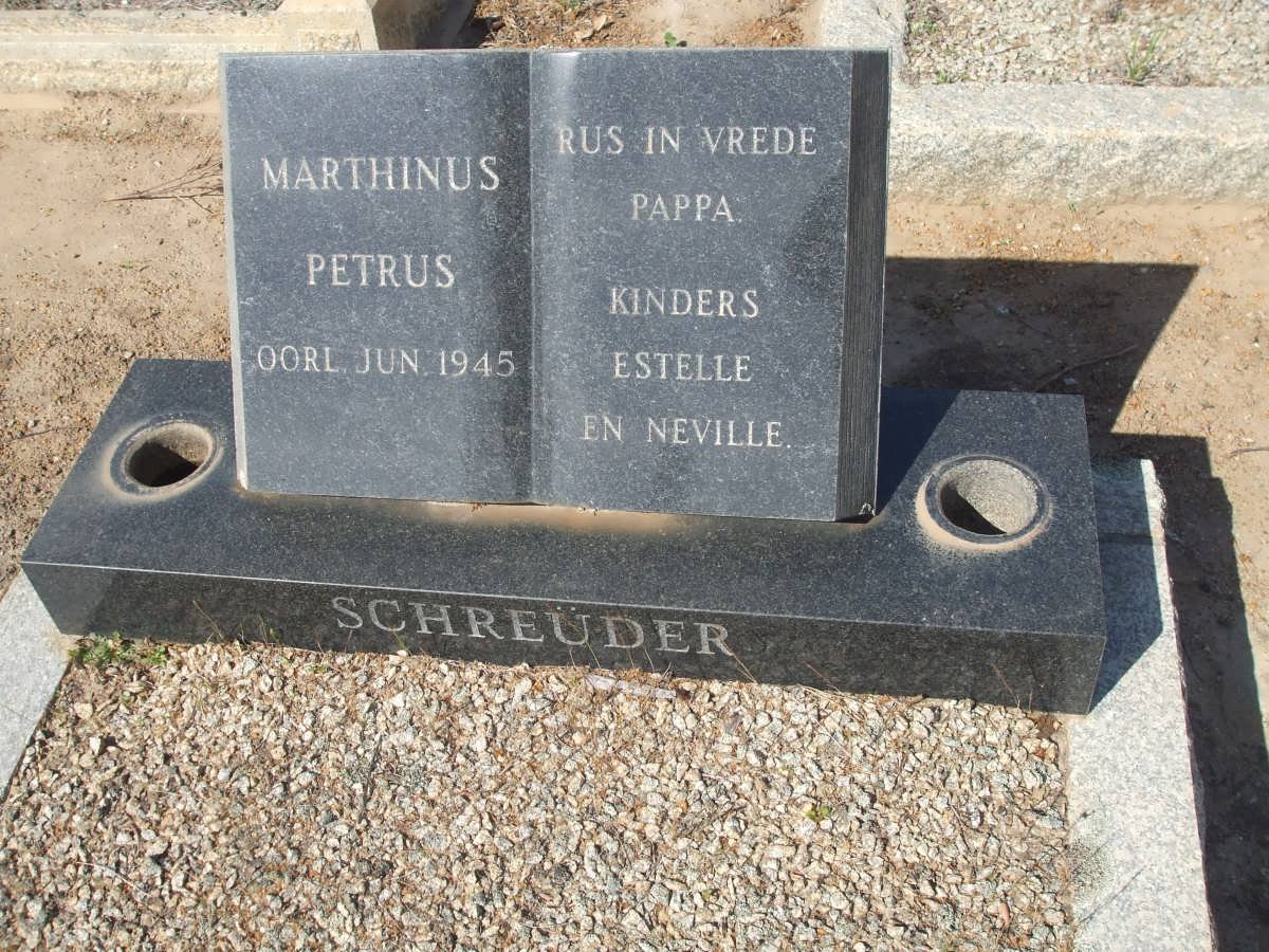 SCHREUDER Marthinus Petrus -1945