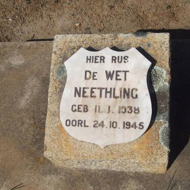 NEETHLING De Wet 1938-1945