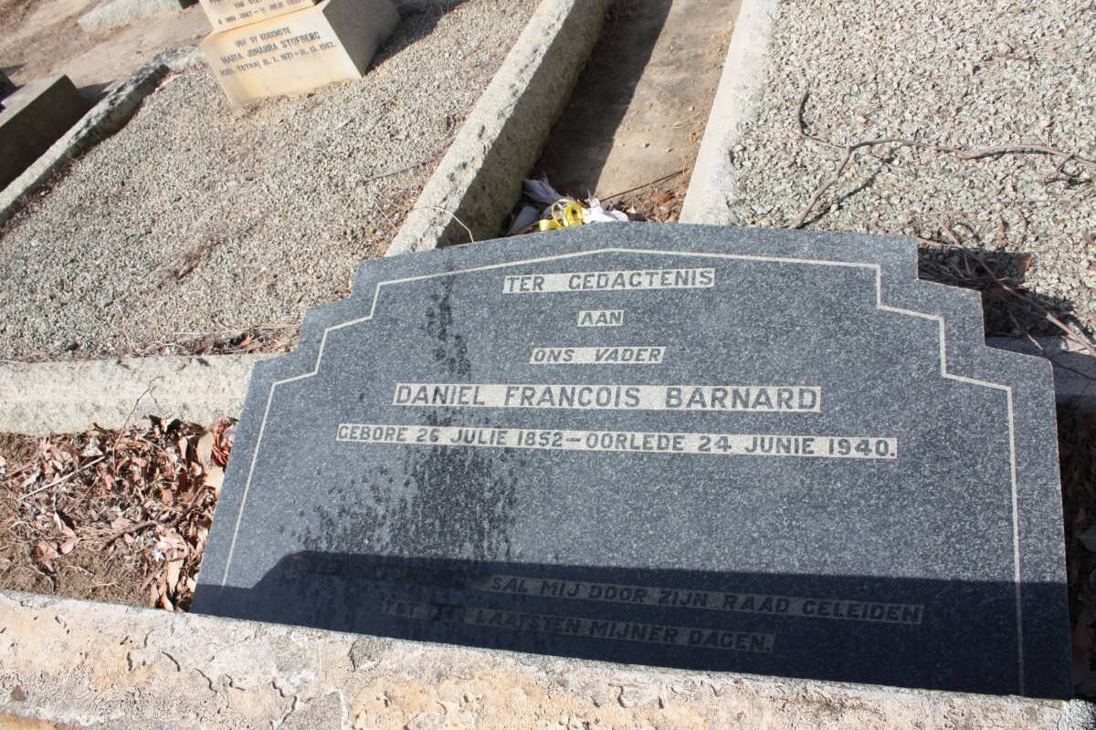 BARNARD Daniel Francois 1852-1940