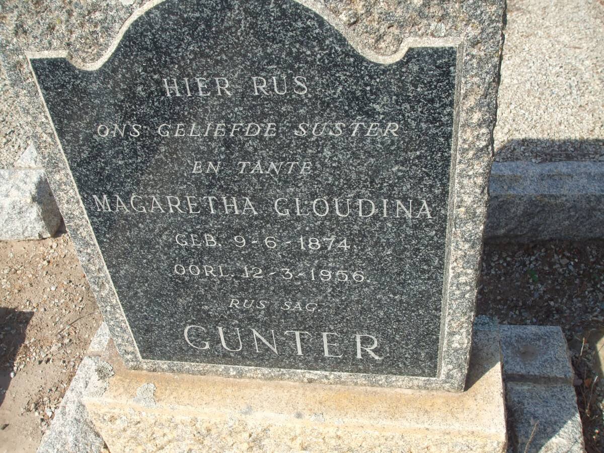 GUNTER Magaretha Gloudina 1874-1956