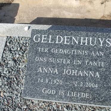 GELDENHUYS Anna Johanna 1920-2004