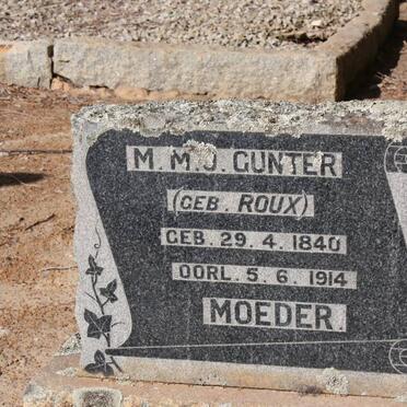 GUNTER M.M.J. nee ROUX 1840-1914