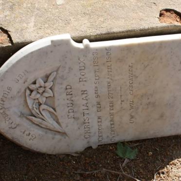 ROUX Eduard Christiaan 1893-1905