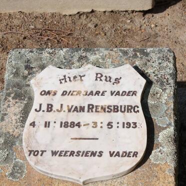 RENSBURG J.B.J., van 1884-1933