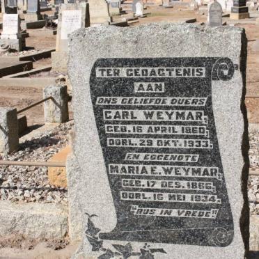 WEYMAR Carl 1860-1933 &amp; Maria E. 1866-1934