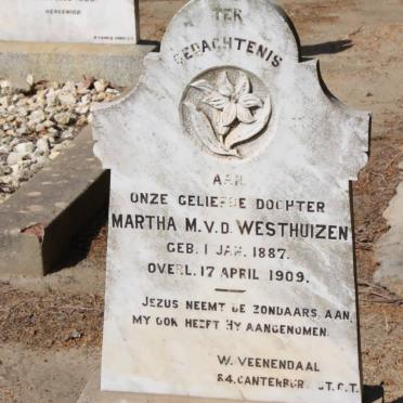 WESTHUIZEN Martha M. v.d. 1887-1909