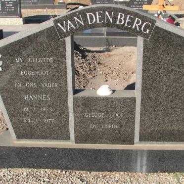 BERG Hannes, van den 1923-1977