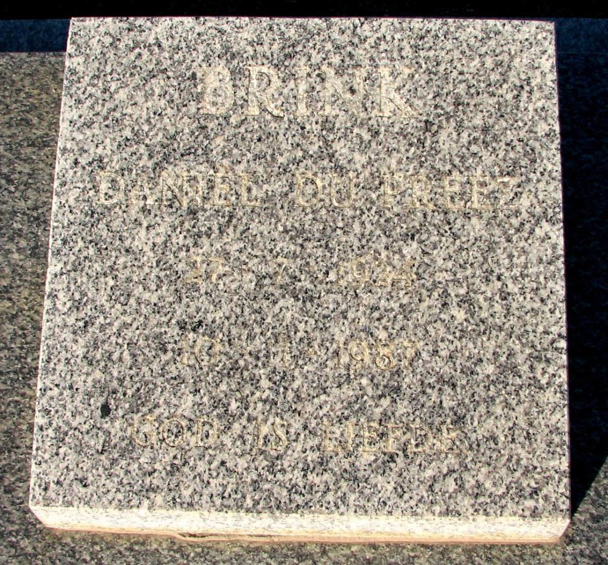 BRINK Daniel Du Preez 19?4-198?