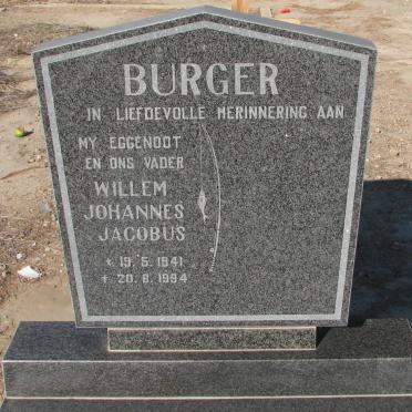 BURGER Willem Johannes Jacobus 1941-1994