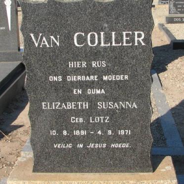 COLLER Elizabeth Susanna, van nee LOTZ 1891-1971