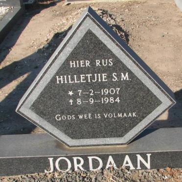 JORDAAN Hilletjie S.M. 1907-1984