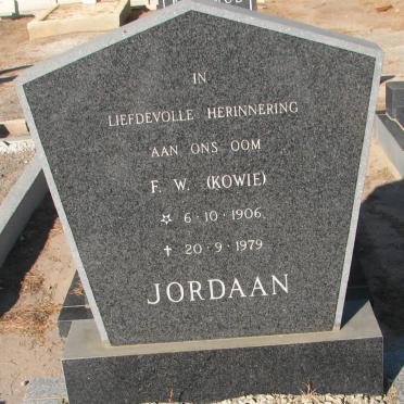 JORDAAN F.W. 1906-1979