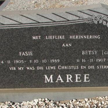 MAREE Fasie 1905-1989 &amp; Betsy VILJOEN 1907-1980