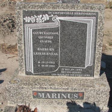 MARINUS Raeburn Leslie Eneal 1952-2002