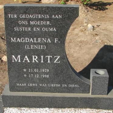 MARITZ Magdalena F. 1929-1998
