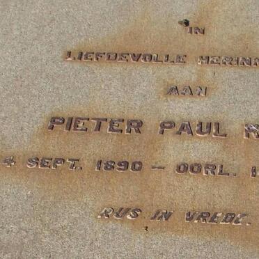 ROUX Pieter Paul 1890-1963