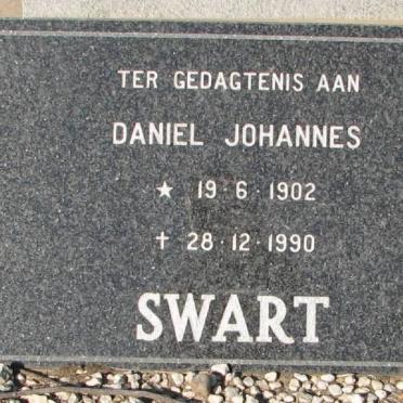 SWART Daniel Johannes 1902-1990