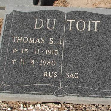 TOIT Thomas S.J., du 1915-1980