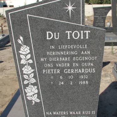 TOIT Pieter Gerhardus, du 1932-1988