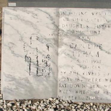 UPHAM Anne Caroline 1957-1988