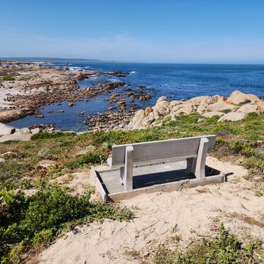 Western Cape, VREDENBURG district, Paternoster, Cape Columbine Nature Reserve, Memorial plaque