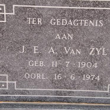 ZYL J.E.A., van 1904-1974