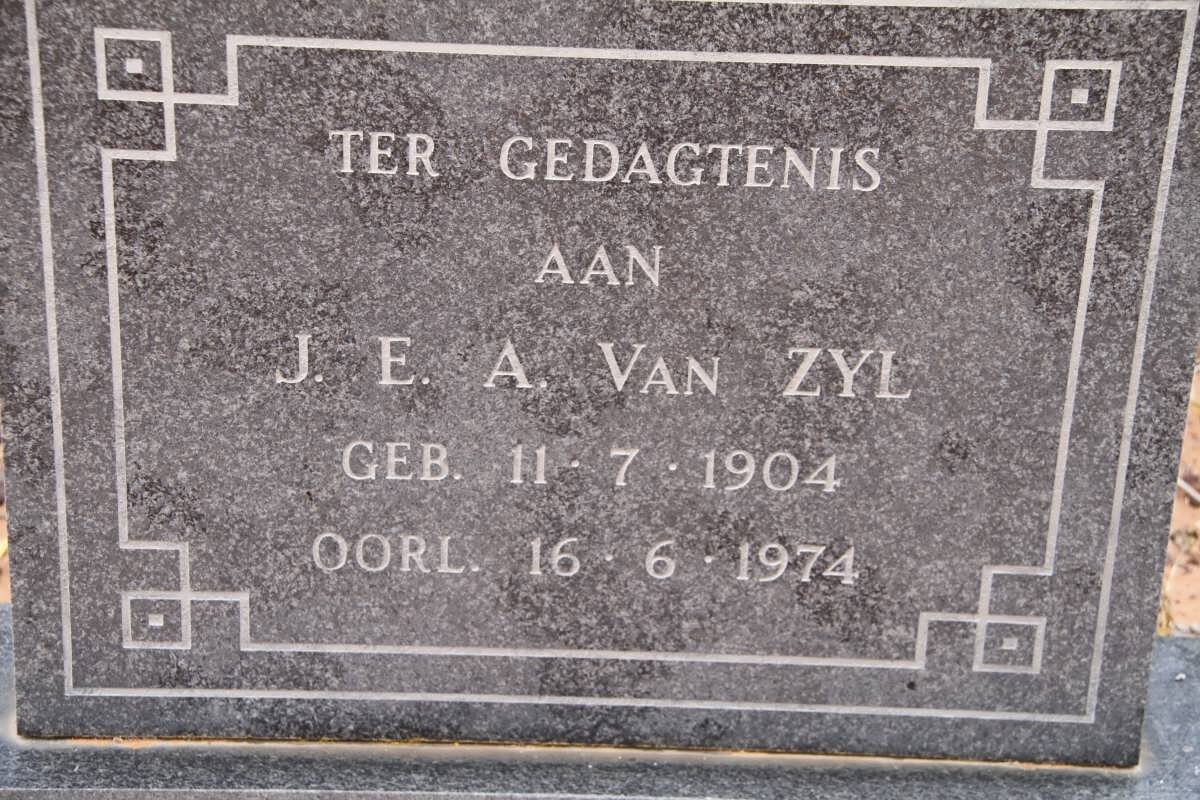 ZYL J.E.A., van 1904-1974