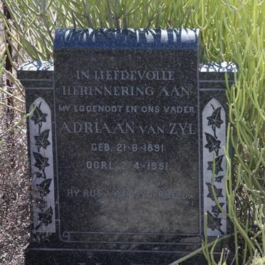 ZYL Adriaan, van 1891-1951
