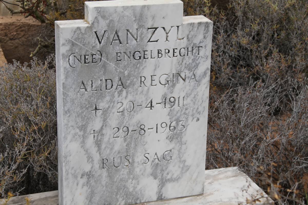 ZYL Alida Regina, van nee ENGELBRECHT 1911-1963