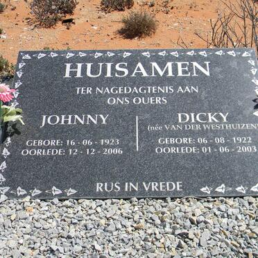 HUISAMEN Johnny 1923-2006 &amp; Dicky VAN DER WESTHUIZEN 1922-2003