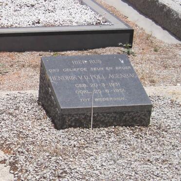 AGENBAG Hendrik van der Poll 1931-1951