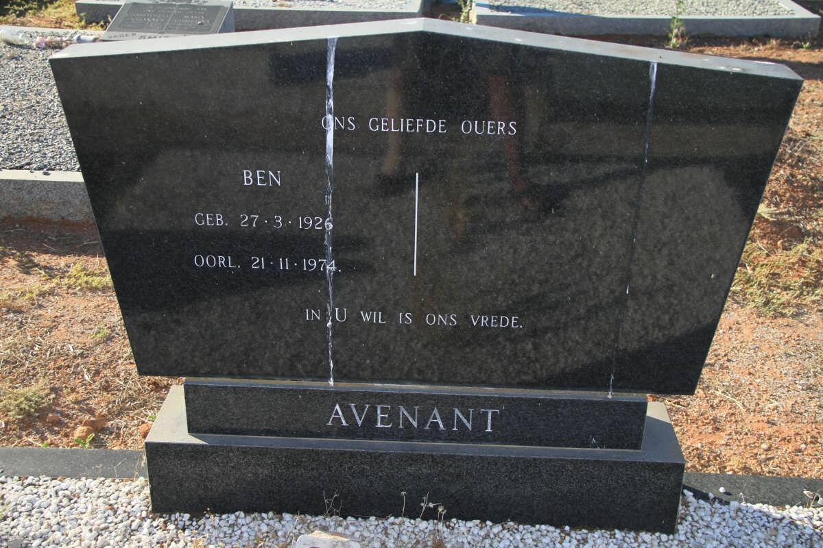 AVENANT Ben 1926-1974