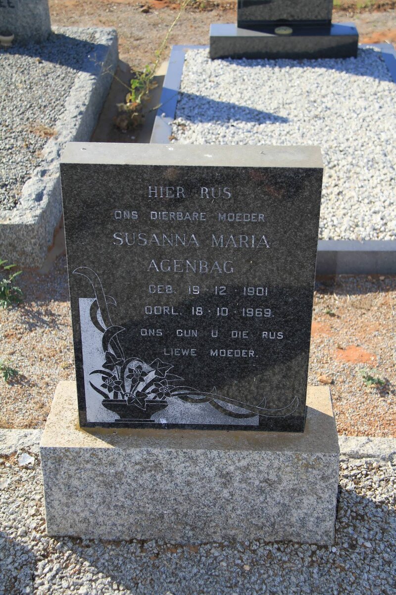 AGENBAG Susanna Maria 1901-1969