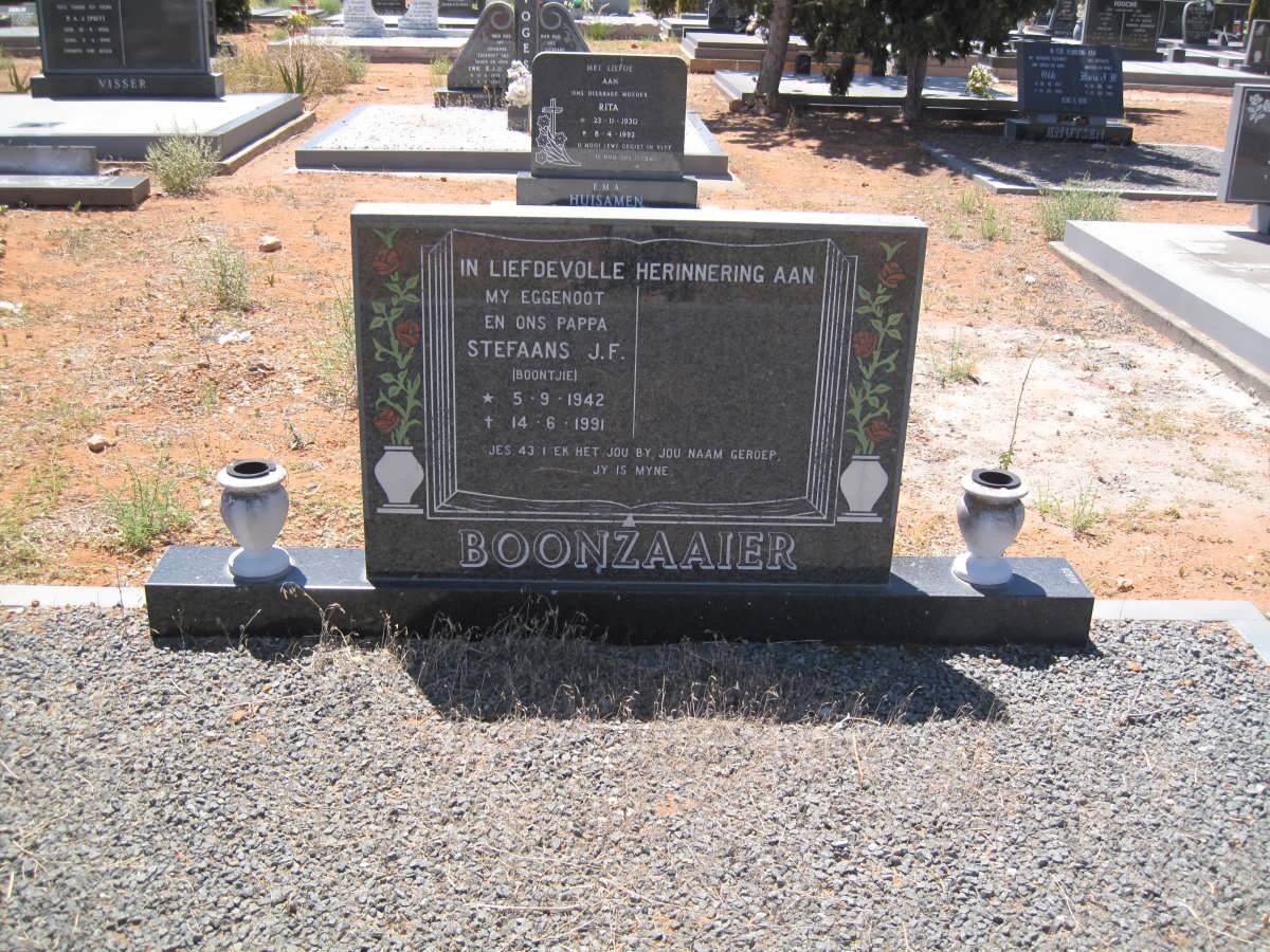 BOONZAAIER Stefaans J.F. 1942-1991