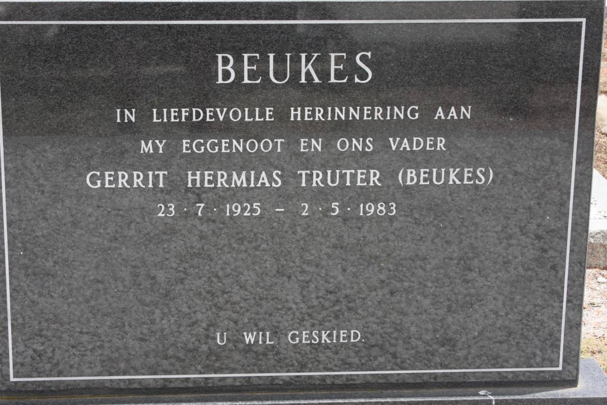 BEUKES Gerrit Hermias Truter 1925-1983