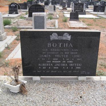 BOTHA James Truter 1896-1967 &amp; Alberta Jacoba 1903-1993